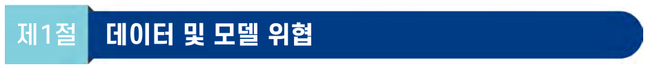 데이터 및 모델 위협 개요